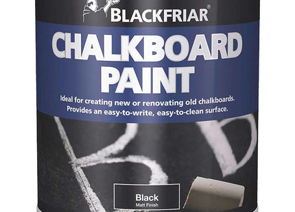 Blackfriar Chalkboard Paint 250ml, Black BKFBBP250