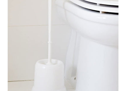 Addis Toilet Brush Round with Open Holder, Plastic, White, 1 202267
