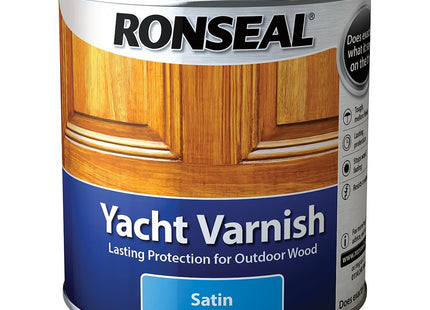 Ronseal 1 Litre Exterior Yacht Varnish Satin YVS1L
