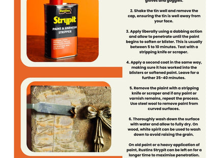 Rustins 250ml Strypit STNF250