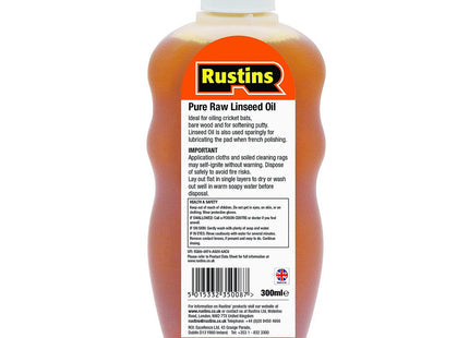 Rustins Raw Linseed Oil 300ml
