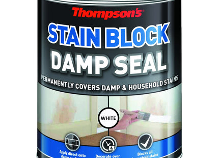 Ronseal Thompsons Damp Seal Quick Drying, Optimal For Interior Use Before Painting 750ml