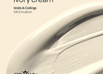 Crown Silk 2.5 Litre Emulsion - Ivory Cream