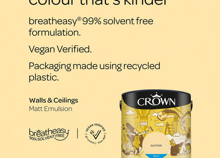 Crown Retail Core Emulsion Matt Sunrise 2.5 Litre