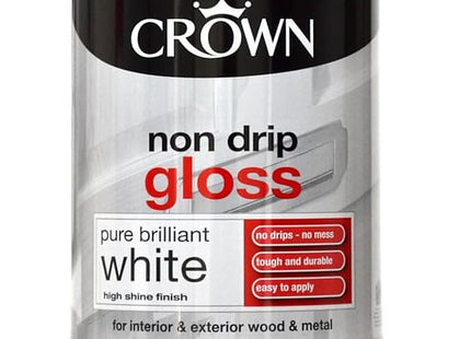 Crown Retail Non Drip Gloss PBW 0.75 Litre 5026784