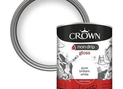 Crown Retail Non Drip Gloss PBW 0.75 Litre 5026784