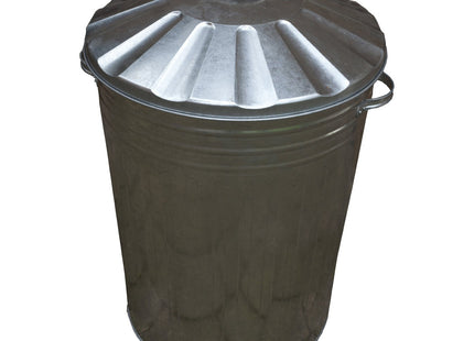 Apollo Gardening Ltd Gardening 90 Litre Galvanised Metal Dustbin with Lid