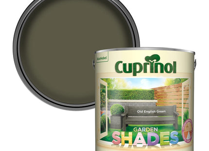 Cuprinol Garden Shades Exterior Woodcare, Old English Green, 2.5 Litre 5092586