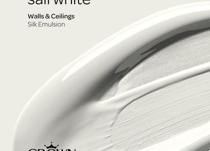 Crown Retail Core Emulsion Silk Sail White 2.5 Litre