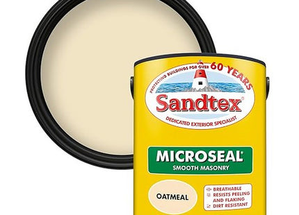 Sandtex Ultra Smooth Masonry Paint 5 Litre Stock Colours - Oatmeal