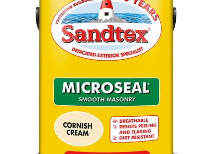 Sandtex Ultra Smooth Masonry Paint 5 Litre - Cornish Cream