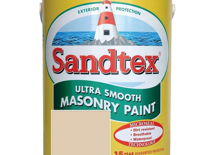 Sandtex Ultra Smooth Masonry Paint 5 Litre Stock Colours - Bitter Chocolate