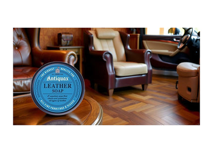 Antiquax Leather Soap -Cleaner for Gentle Care, Deep Cleaning, and Conditioning of Furniture, Shoes, and Accessories - 100ml