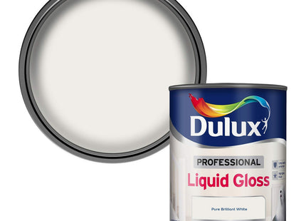 Dulux Professional Liquid Gloss Paint For Wood And Metal - Pure Brilliant White 750ml