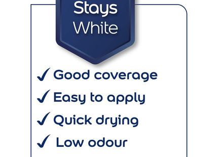 Dulux Silk Emulsion Paint For Walls And Ceilings - Pure Brilliant White 5 Litre