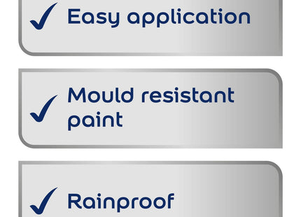 Dulux Weather Shield Exterior High Gloss Paint, Pure Brilliant White, 750ml