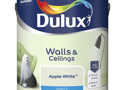Dulux Du Matt, Apple White, 2.5 Litre