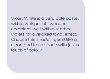 Dulux Silk Emulsion Paint For Walls And Ceilings - Violet White 2.5 Litre