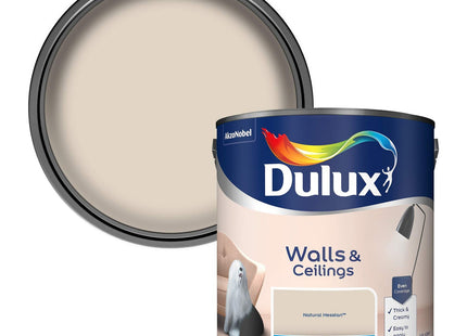 Dulux Walls & Ceilings Matt Emulsion Paint - Natural Hessian - 2.5 Litre