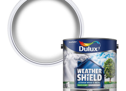 Dulux Weather Shield Quick Dry Undercoat Paint, 2.5 Litre - Dark Grey