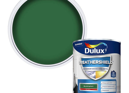 Dulux Weather Shield Exterior High Gloss Paint, 750ml - Buckingham