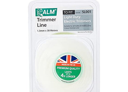 ALM Manufacturing Trimmer Line 1.3Mm X 30M ALMSL001 White