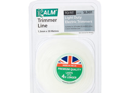 ALM Manufacturing Trimmer Line 1.3Mm X 30M ALMSL001 White