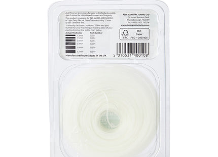 ALM Manufacturing Trimmer Line 1.3Mm X 30M ALMSL001 White