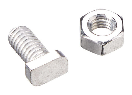 ALM Manufacturing Aluminium Cropped Head Nuts & Bolts (Pack 20) -, Silver GH003