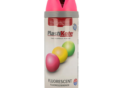 PlastiKote 1900 400ml Twist Spray - Fluorescent Pink