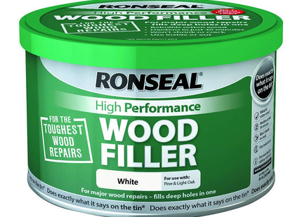 Ronseal 35303 High Performance Wood Filler - White 275g