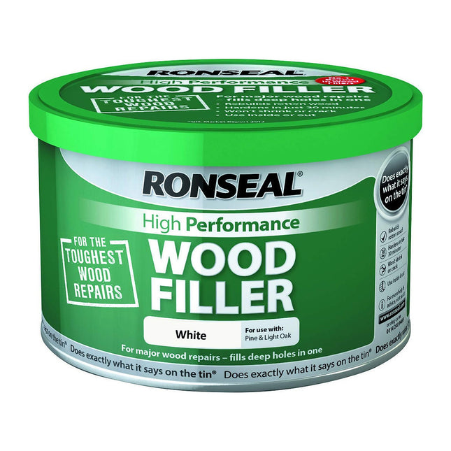 Ronseal 35303 High Performance Wood Filler - White 275g