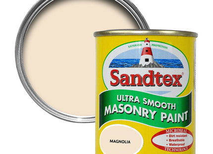 Sandtex 150ml Magnolia Ultra Smooth Masonry Paint