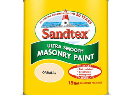 Sandtex 150ml Tester Pot Oatmeal Ultra Smooth Masonry Paint