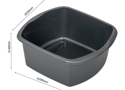Addis Small Rectangular Bowl, Metallic Silver, 8 Litre 319251