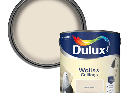 Dulux Silk Emulsion Paint For Walls And Ceilings - Natural Calico 2.5 Litre