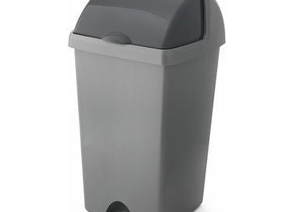 Addis 50 Litre Roll Top Bin, Metallic