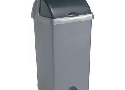 Addis 50 Litre Roll Top Bin, Metallic
