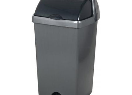 Addis 50 Litre Roll Top Bin, Metallic