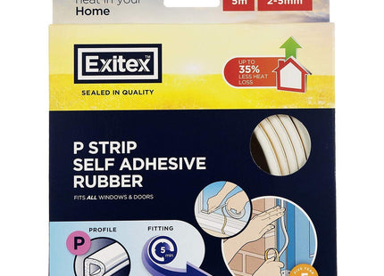 Exitex 5M 'P' Strip Pack White Ssp/5w