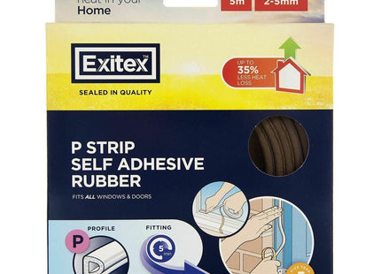 Exitex 5M 'P' Strip Pack Brown Ssp/5bn