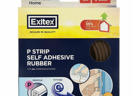 Exitex 5M 'P' Strip Pack Brown Ssp/5bn