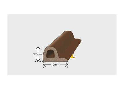 Exitex 5M 'P' Strip Pack Brown Ssp/5bn