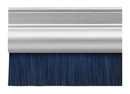 Exitex Door Draught Excluder Brush Strip 914mm - Aluminium Mill Finish Draft Stopper Seal with Hard-Wearing Polypropylene Bristles