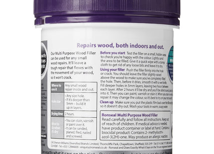 Ronseal 34739 Multi-Purpose Wood Filler - White 250g