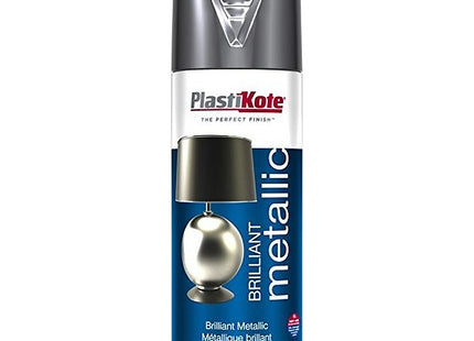 PlastiKote Brilliant Metallic Spray Silver 400ml
