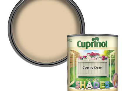 Cuprinol Garden Shades Exterior Woodcare, Country Cream, 1 Litre