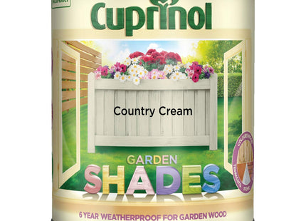 Cuprinol Garden Shades Exterior Woodcare, Country Cream, 1 Litre