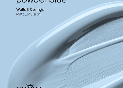 Crown Matt 2.5 Litre Emulsion - Powder Blue