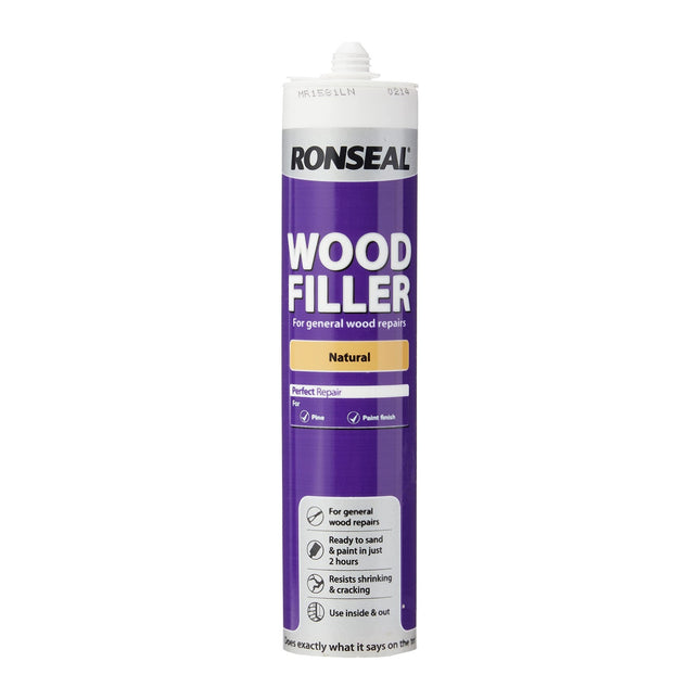 Ronseal 33365 Multi-Purpose Wood Filler - Natural 310ml